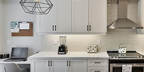 High-Quality Kitchen Cabinet Pulls 10-Piece Set with Matte Black 5 Hole Centers for kitchens and cabinets