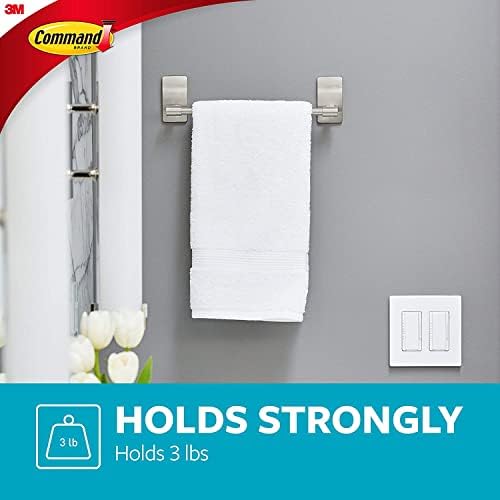 Command Hand Towel Bar Satin Nickel