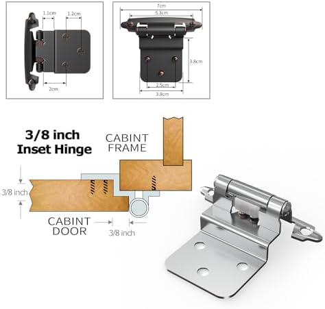 Secure 50-Pack Hinges for Cabinets