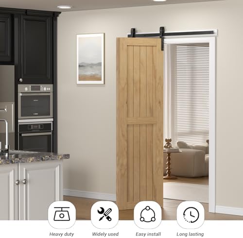 TOIMIOTOIM 40 Bi-Folding Sliding Barn Door Kit - Smooth Durable