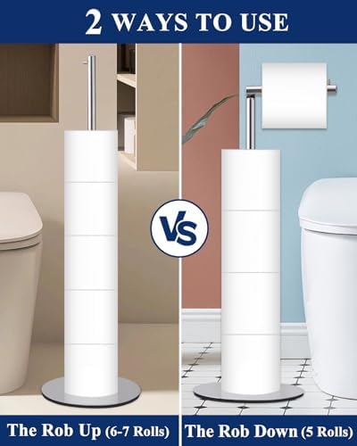Housen Solutions - Chrome Toilet Paper Holder Stand