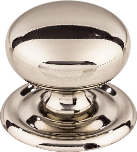 Top Knobs M1316 Victoria Knob wBack Plate - Polished Nickel