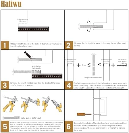 Haliwu 30-Pack Gold Cabinet Pulls with Brass Finish for Modern Home Decor