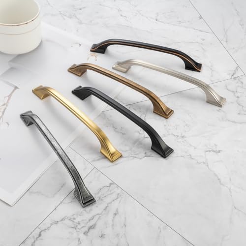 KOOFIZO Square Foot Craftsman Cabinet Bow Pull - Oil Rubbed Bronze 3 76mm x 10-Pack