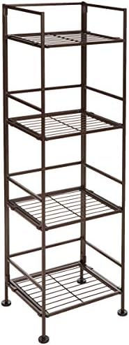 Amazon Basics 4-Tier Iron Tower Shelf for Bathroom Storage