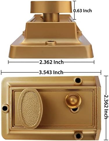 Secure Your Home with the Heavy Duty Night Latch Door Lock from Nu-Set