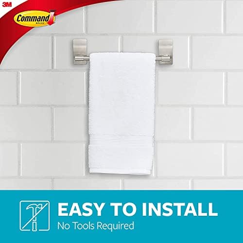 Command Hand Towel Bar Satin Nickel