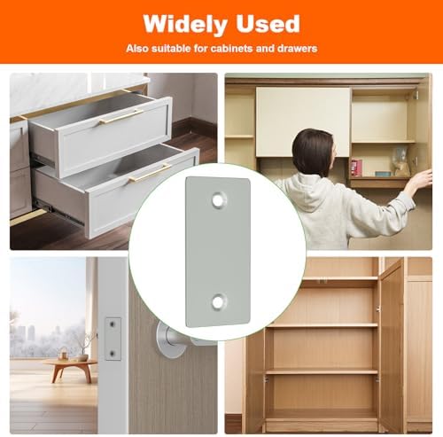 6Pack Door Edge Hole Filler Plate Door struck plate for Deadbolts Durable Replacement Home Security