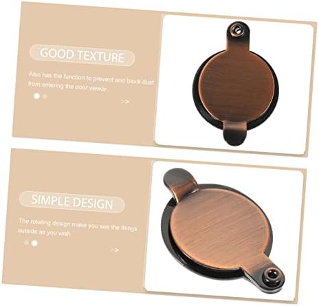 MAGICLULU 2-Piece Cat Eye Door Viewer Protector with Chain Secure Entry