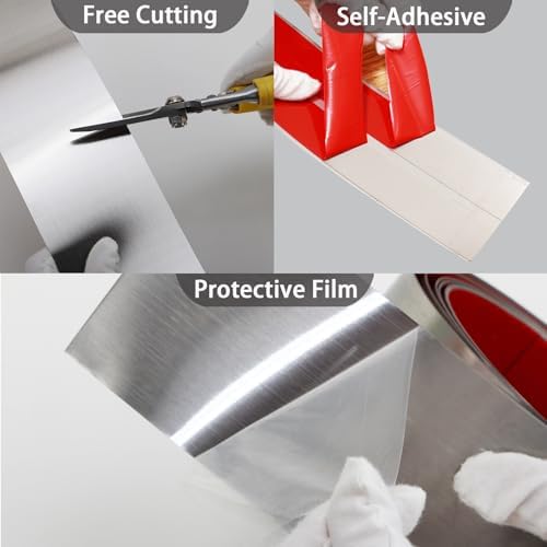 Stainless Steel Kick Plate Peel Stick
