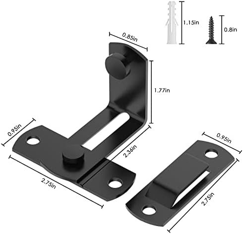 Premium 90-Degree Barn Door Lock for Home Outdoor Use