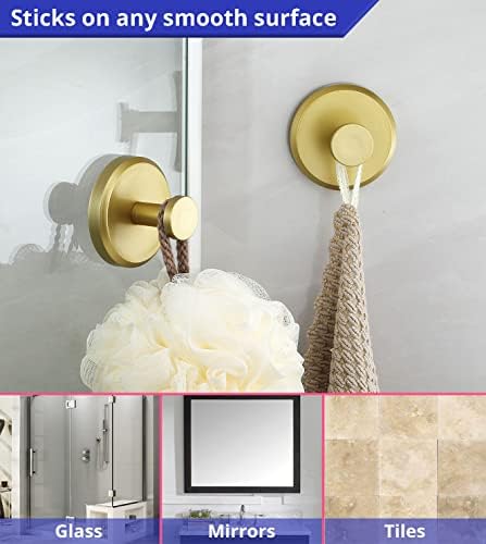 HOME SOSuction Cup Hooks for Showers 4-Pack