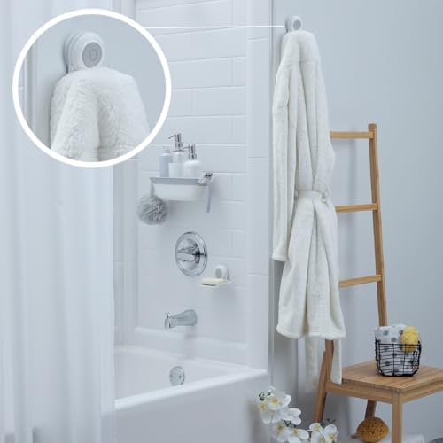 SlipX Solutions On the Dot Suction Cup Hook - Perfect for Showers Mirrors Holds up to 11 lbs