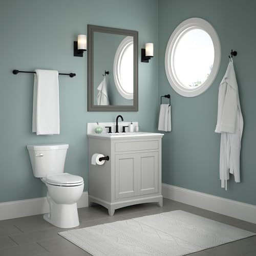 Delta Nicoli Toiletpaper Holder Matte Black Easy to Install
