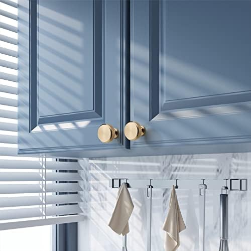 10 Pack Gold Knurled Cabinet Knobs for Dresser