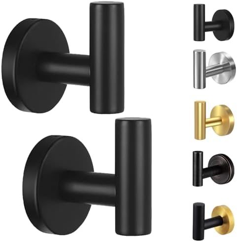 Kruodop Towel Holder 2-Piece Wall Mount for Bathroom