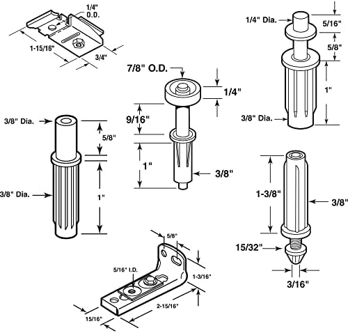 Prime-Line Bi-Fold Door Hardware Repair Kit