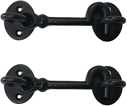 55 Antique Black Eye Hook Latches