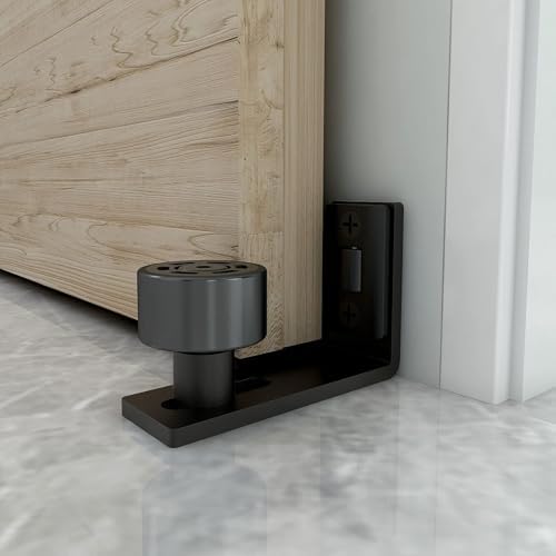 Adjustable Barn Door Floor Guide Black
