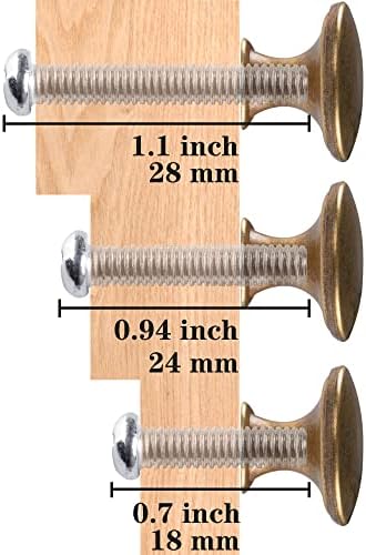 20-Piece Brass Knobs Set for Kitchen Home Use