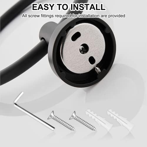 SetSail 304 Stainless Steel Towel Holder - Matte Black 2-Pack