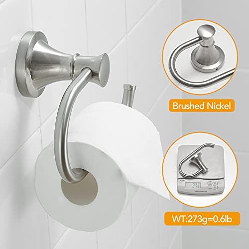 Stainless Steel Toilet Paper Holder Brushed Nickel Rust-Free