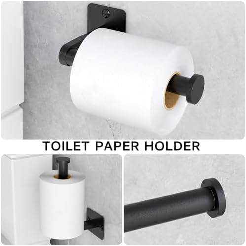 10-Piece Bathroom Accessory Set with 24 Towel Bar More