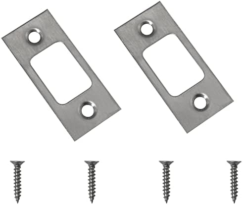 2-Piece Stainless Steel Door Backplate Satin Brushed Nickel