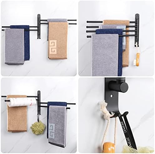 NearMoon 4-Arm Swivel Towel Rack