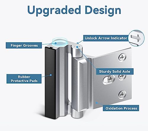 3-Piece Door Lock Set - Home Security for Kids