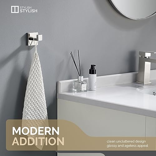 Angle Simple bath towel hook stainless steel chrome towel hook bathroom towel hook