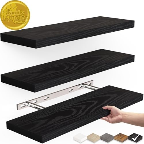 Rustic Floating Shelves for Home Decor and Storage