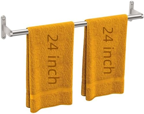 Modern 24-Inch Stainless Steel Bath Towel Bar