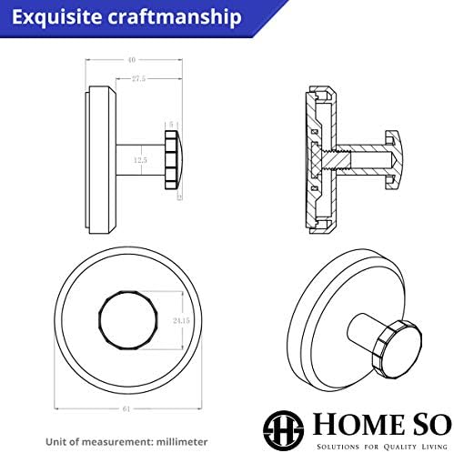 HOME SOSuction Cup Hooks for Showers 4-Pack