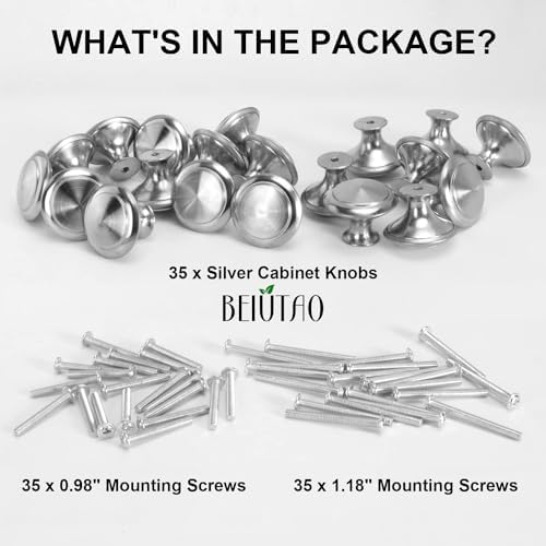 35-Piece Kitchen Cabinet Knobs Set