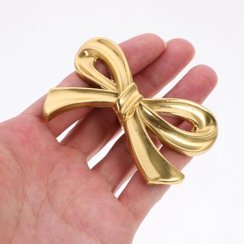 Housotel Brass Drawer Knobs - Gold Bow Design