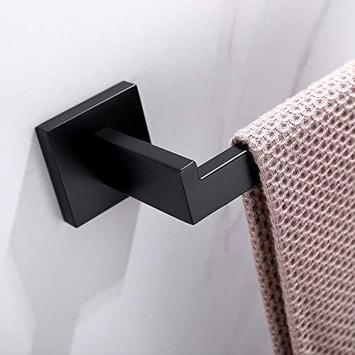 Tastos Premium Stainless Steel Hand Towel Holder - Matte Black
