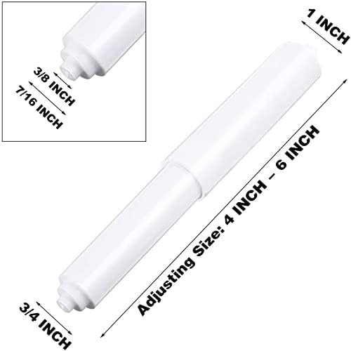 Shappy 4-Piece Toilet Paper Holder Set Digital-SpringLoaded White