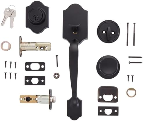 Secure with Tulip Knob Matte Black