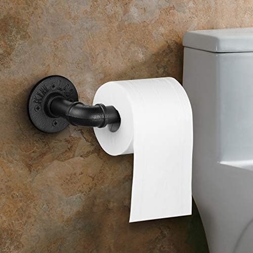 Elibbren Industrial Pipe Toilet Paper Holder