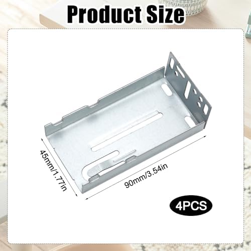 4-Piece Drawer Slide Rear Mounting Bracket Durable and Easy to Install
