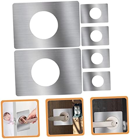Sturdy Stylish 6-Piece Stainless Steel Door Reinforcement Kit