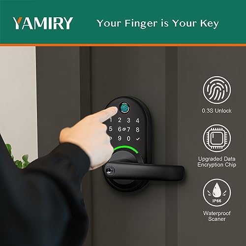YiRay Smart Door Lock with Keypad - Keyless Entry for Front Door