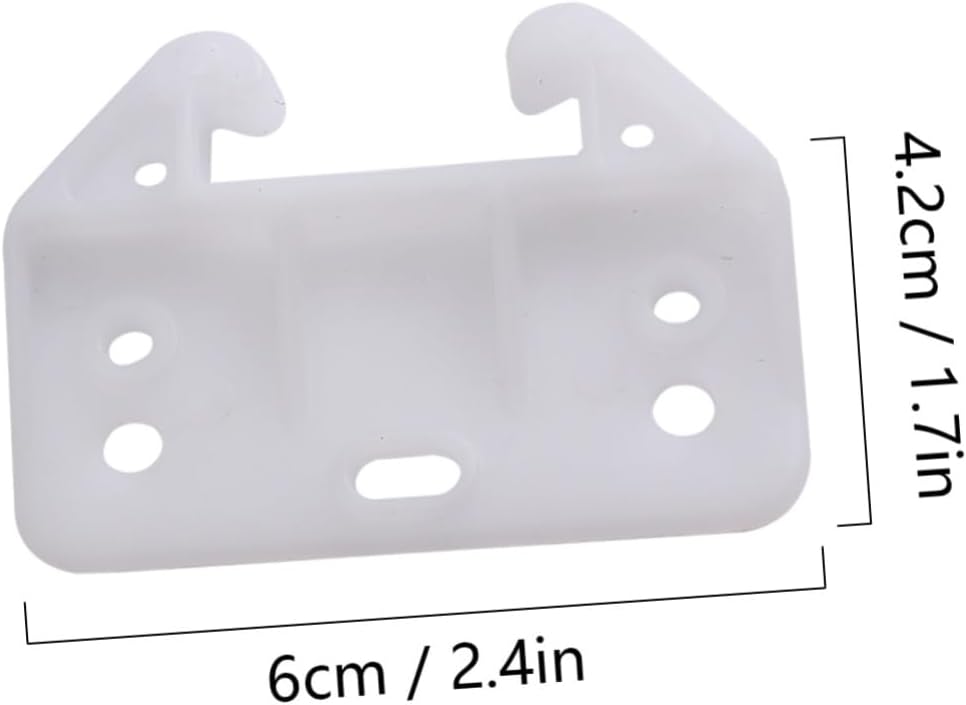 Gadpiparty 7 Holes White Drawer Track Guide for 100 Pack - Perfect for Drawers in Alto Betty Regulations