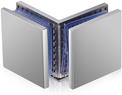 Ranbo Square 304 Stainless Steel Glass Clamp 8mm Thickness