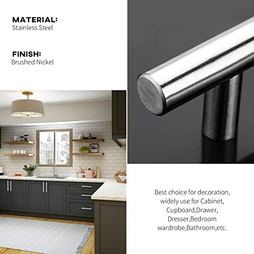 Homdiy 15-Piece Brushed Nickel Cabinet Pulls 3-Inch Handles stainless steel