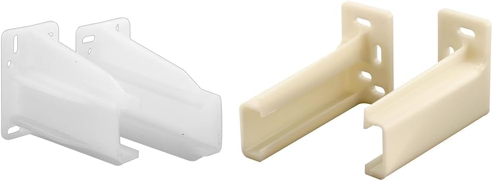 Prime-Line Rear Drawer Track Back Plates Durable Plastic Backing for Drawer Glides