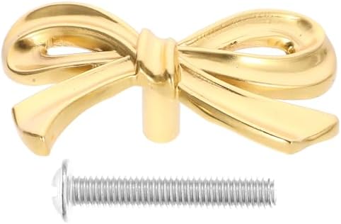 Housotel Brass Drawer Knobs - Gold Bow Design