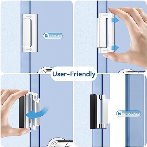 3-Piece Door Lock Set - Home Security for Kids