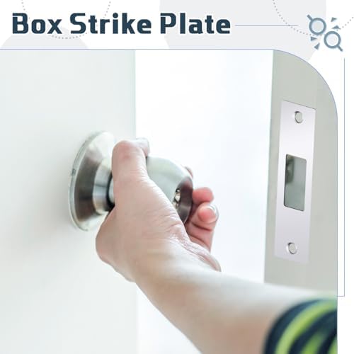4-Piece mortise lock strike plate set for home security